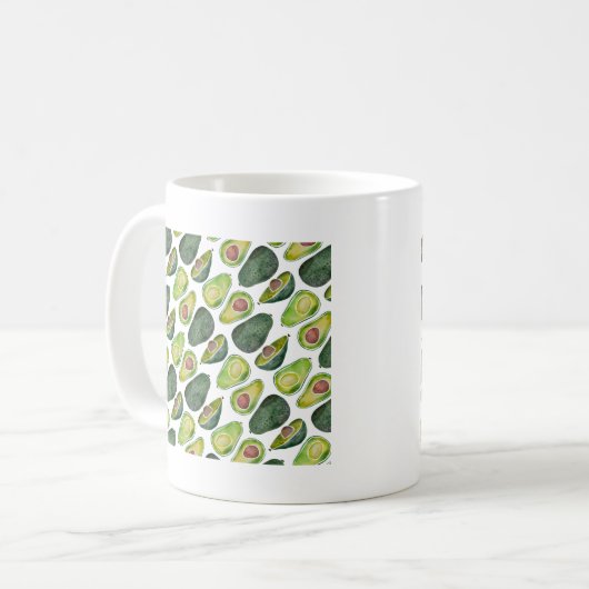 Avocados Kaffeetasse (Vorderseite Links)