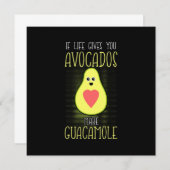 Avocados Make Guacamole Einladung (Vorne/Hinten)
