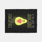 Avocados Make Guacamole Fleecedecke (Vorderseite (Horizontal))