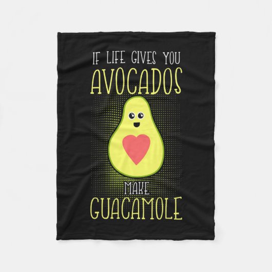 Avocados Make Guacamole Fleecedecke (Vorderseite)