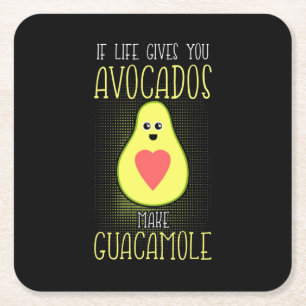Avocados Make Guacamole Rechteckiger Pappuntersetzer