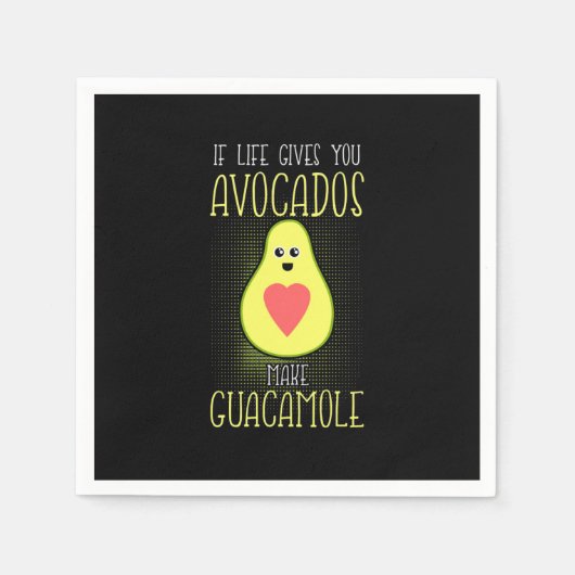 Avocados Make Guacamole Serviette (Vorderseite)