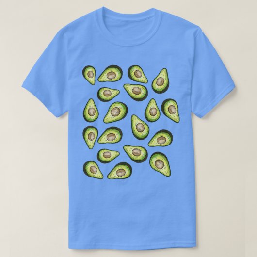 Avocados Muster Funny Holy Guacamole Kostüm T-Shirt (Design vorne)