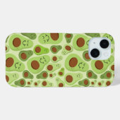 Avocados Niedlich Happy Avocado Pattern Case-Mate iPhone Hülle (Rückseite (Horizontal))