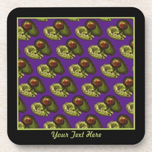 Avocados Plastische Untersetzer (Vorderseite)