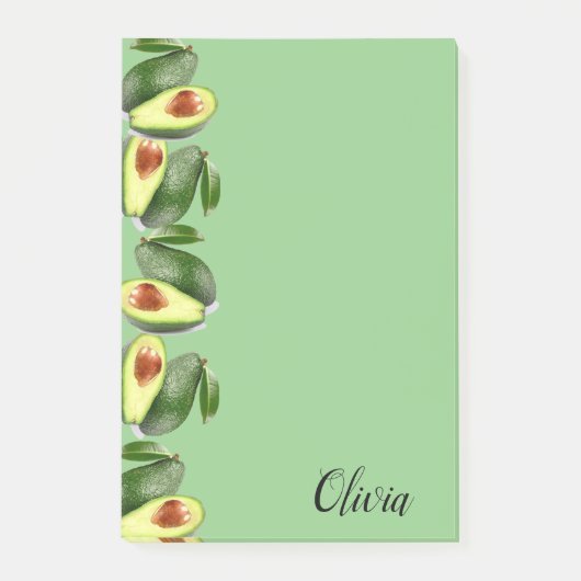 Avocados Post-it Klebezettel (Vorderseite)