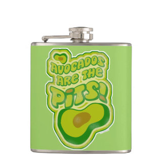 Avocados sind die Gruben Flachmann