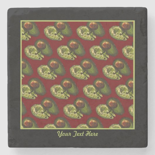 Avocados Stone Untersetzer (Vorderseite)