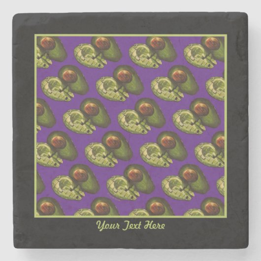 Avocados Stone Untersetzer (Vorderseite)