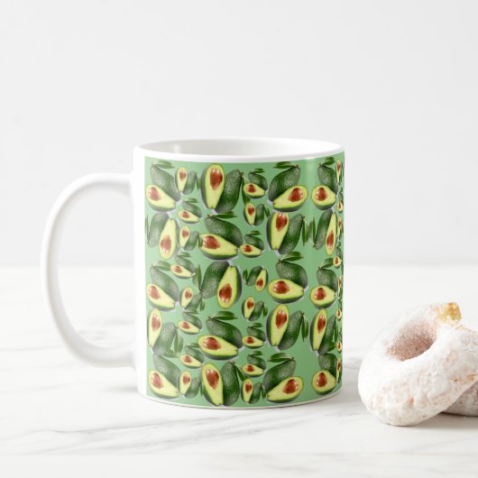 Avocados-Tasse Kaffeetasse (Mit Donut)