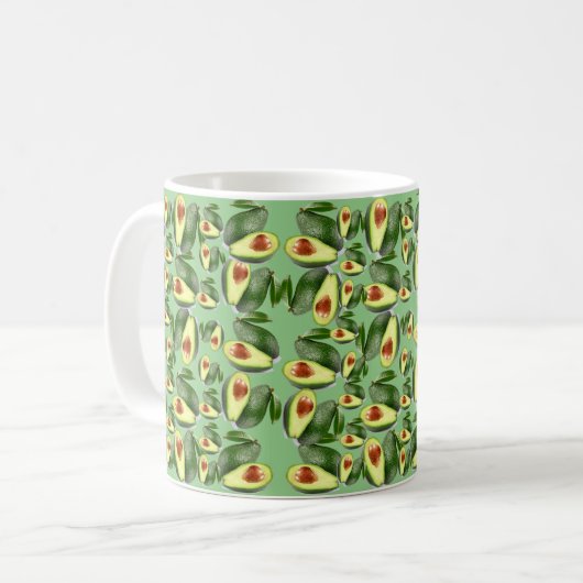 Avocados-Tasse Kaffeetasse (Vorderseite Links)