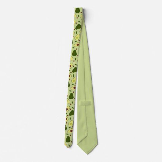 Avocados und Blätter Krawatte (Rückseite)