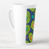 Avocados und Herzen Milchtasse (Linke Ecke)