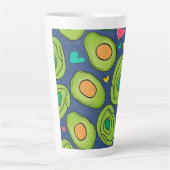 Avocados und Herzen Milchtasse (Vorderseite)