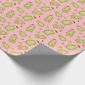 Avocados & Weihnachten Geschenkpapier (Ecke)