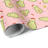 Avocados & Weihnachten Geschenkpapier (Rolleneckpunkt)