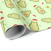 Avocados & Weihnachten Geschenkpapier (Rolleneckpunkt)