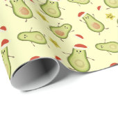 Avocados & Weihnachten Geschenkpapier (Rolleneckpunkt)