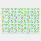 Avocados & Weihnachten Geschenkpapier Set (Vorderseite)