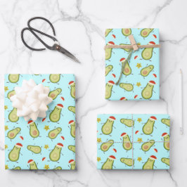 Avocados & Weihnachten Geschenkpapier Set