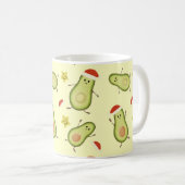 Avocados & Weihnachten Kaffeetasse (VorderseiteRechts)