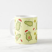 Avocados & Weihnachten Kaffeetasse (Vorderseite Links)