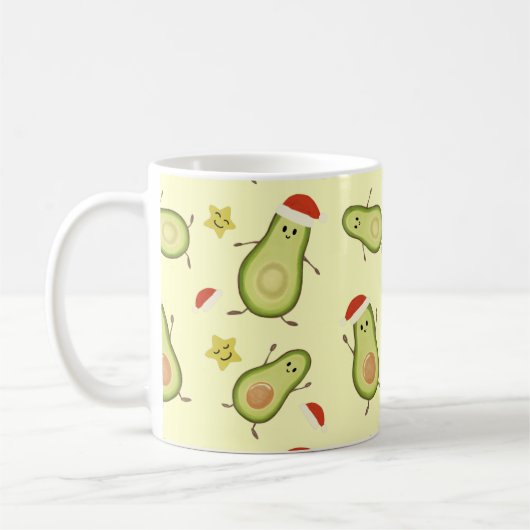 Avocados & Weihnachten Kaffeetasse (Links)