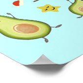 Avocados & Weihnachten Poster (Ecke)