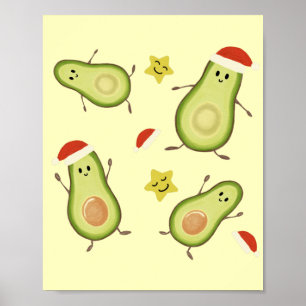 Avocados & Weihnachten Poster