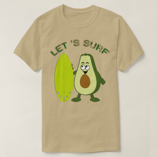 Avocadosurfen 4 2 T-Shirt (Design vorne)