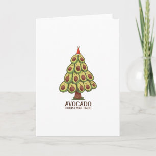 Avocadoweihnachtsbaum Karte