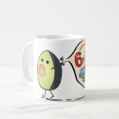 Avocadozahlen Kaffeetasse (Vorderseite Links)