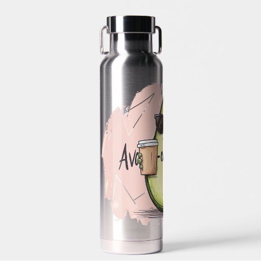 🥑 Avocadozeit🕶️ Trinkflasche (Vorne)