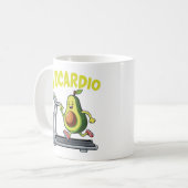 Avocardio - Avocado Workout Gym Kaffeetasse (Vorderseite Links)