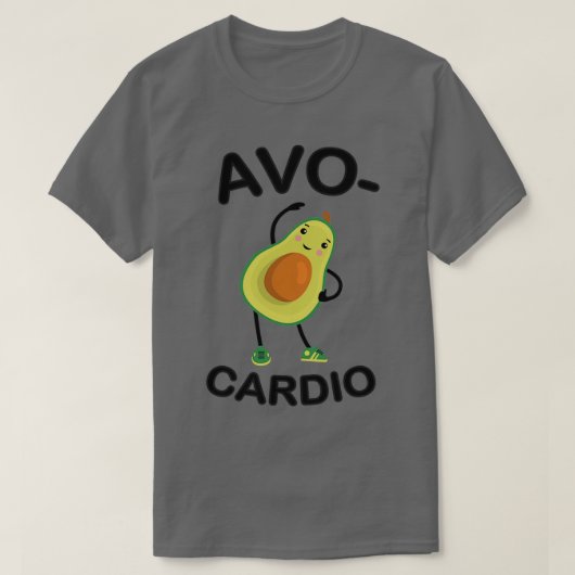AvoCardio Funny Avocado Fitness 21 T-Shirt (Design vorne)