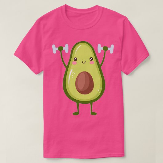 Avocardio Funny Avocado Gym T-Shirt (Design vorne)