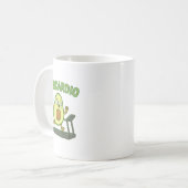Avocardio Funny Coffee Mug for Fitness and Avocado Kaffeetasse (Vorderseite Links)