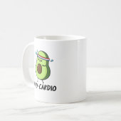 Avocardio Funny Excercise Avocado Pub Kaffeetasse (Vorderseite Links)
