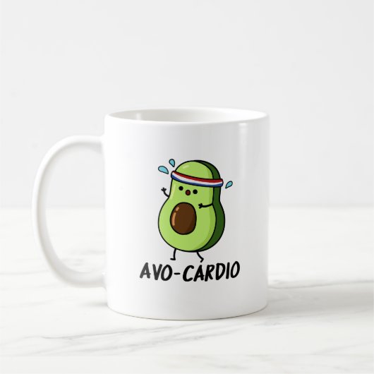 Avocardio Funny Excercise Avocado Pub Kaffeetasse (Links)