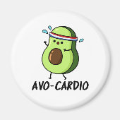 Avocardio Funny Excercise Avocado Pub Magnet (Vorne)