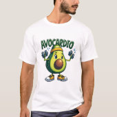 Avocardio Funny Workout Avocado T - Shirt (Vorderseite)
