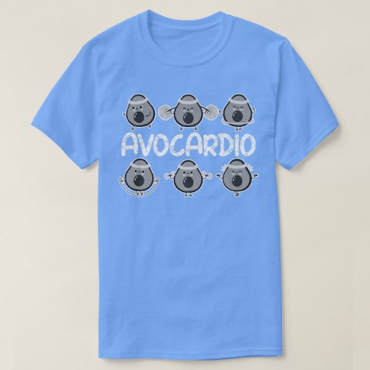 Avocardio, Gym Funny, Avocado Workout für Männer F T-Shirt (Design vorne)