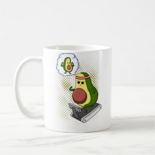 Avocardio Lustige Avocado Cardio Laufen Übung Pu Kaffeetasse