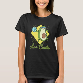 Avocardio Soccer heart fitness cardio sport vegan T-Shirt