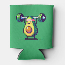 Avocardio Workout - Quirky 8-Bit-Fitness Avocado Dosenkühler