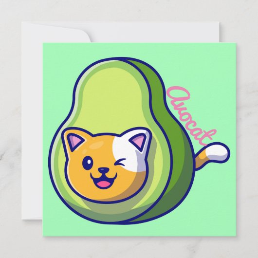 Avocat Feiertagskarte (Vorderseite)