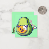 Avocat-Note-Karte Mitteilungskarte (Vorderseite/Rückseite Beispiel)