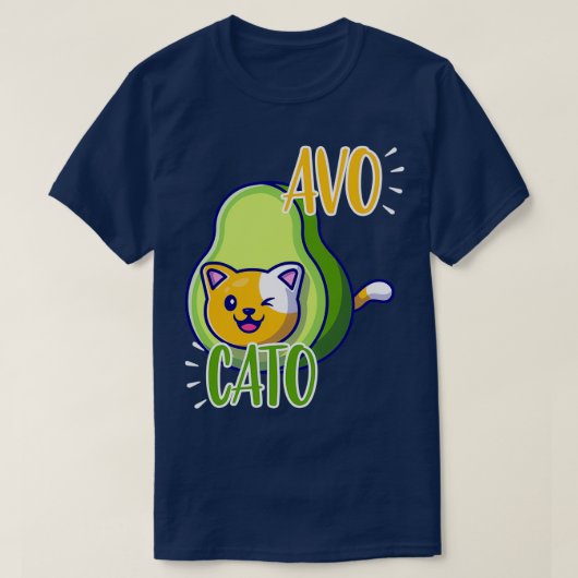 Avocato Avocado und Kitten Sticker T-Shirt (Design vorne)