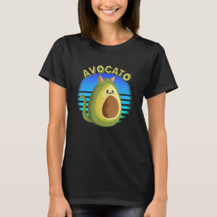 Avocato Cat Avocado Vegetarisches Sprichwort T-Shirt