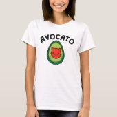 Avocato Cat und Avocado Funny Cat Lover T-Shirt (Vorderseite)